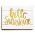 One Bella Casa One Bella Casa 0004-8809-26 14 x 20 in. Hello Sunshine Planked Wood Wall Decor by Misty Diller 0004-8809-26